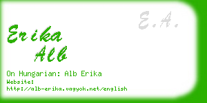 erika alb business card